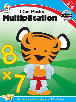 cover image of I Can Master Multiplication, Grades 3 - 4